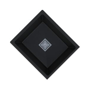Quartz metallic black - 21x18